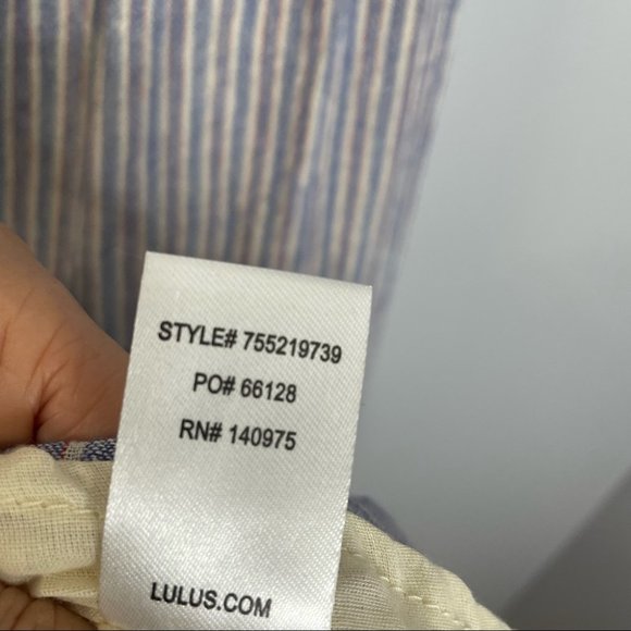 Lulu’s Golden Days Blue Striped Tie-Strap Maxi Dress - Picture 14 of 16